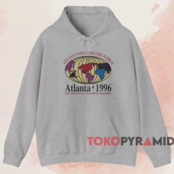 Atlanta Welcomes The World 1996 Olympic T-shirt 2 Atlanta Welcomes The World 1996 Olympic T shirt Grey Hoodie