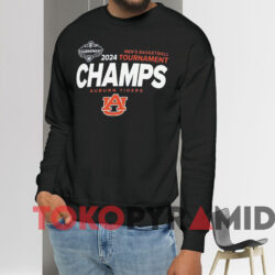 Auburn Basketball 2024 SEC Men's Basketball Tournament Champs Shirt 3 Auburn Basketball 2024 Sec Men's Basketball Tournament Champs Shirt Black Sweatshirt