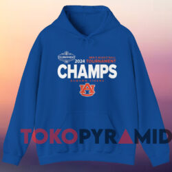 Auburn Basketball 2024 SEC Men's Basketball Tournament Champs Shirt 4 Auburn Basketball 2024 Sec Men's Basketball Tournament Champs Shirt Blue Hoodie