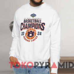 Auburn Tigers 2024 Sec Men's Tournament Basketball Champions Shirt White Sweatshirt