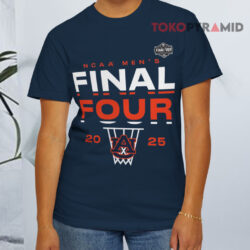 Auburn Tigers 2025 Ncaa Men's Basketball Tournament March Madness Final Four Lay Up Navy T shirt