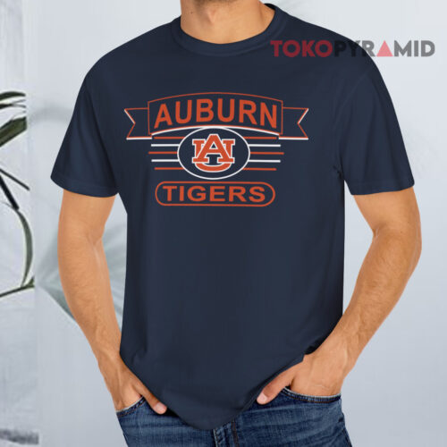 Auburn Tigers Vintage Logo Navy T shirt