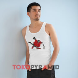 B Kliban Cat Bowling White Tank Top