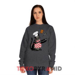 B Kliban Cat Chef Cooking Hawaii Shirt 4 B Kliban Cat Chef Cooking Hawaii Dark Grey Sweatshirt
