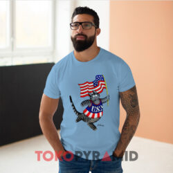 B Kliban Cat Crazy Olympics Usa Blue T shirt