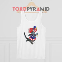 B. Kliban Cat Crazy Olympics USA Shirt 3 B Kliban Cat Crazy Olympics Usa White Tank Top
