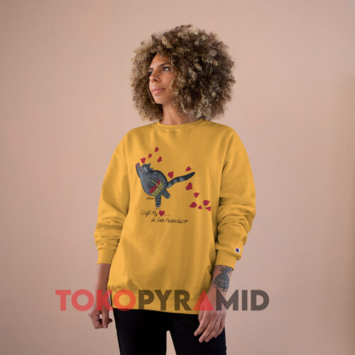 B Kliban Cat I Left My Heart In Yellow Sweatshirt B Kliban Cat I Left My Heart In Yellow Sweatshirt