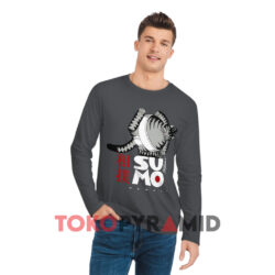 B Kliban Crazy Hawaii Sumo Cat Shirt 3 B Kliban Crazy Hawaii Sumo Cat Dark Grey Long sleeved