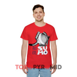 B Kliban Crazy Hawaii Sumo Cat Red T shirt