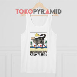 B Kliban Ironcat Triathlon Kona Hawaii Shirt 2 B Kliban Ironcat Triathlon Kona Hawaii White Tank Top