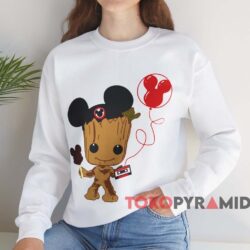 Baby Groot Disney T-shirt 4 Baby Groot Disney T shirt White Sweatshirt