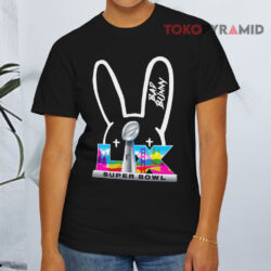 Bad Bunny X Nfl Super Bowl Lix Black T shirt