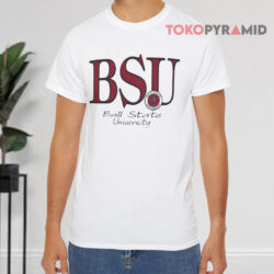 Ball State University Bsu Logo White T shirt