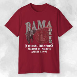 Bama Roll Tide 1993 National Champions Alabama Vs Miami T shirt