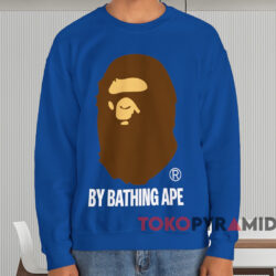 BAPE A Bathing Ape College Logo T-shirt 3 Bape A Bathing Ape College Logo T shirt Blue Sweatshirt