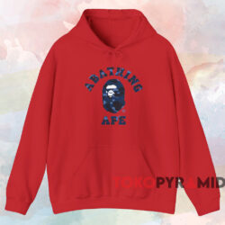 BAPE A Bathing Ape Color Camo College T-shirt 2 Bape A Bathing Ape Color Camo College T shirt Red Hoodie