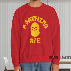 Bape A Bathing Ape Halloween T-shirt 4 Bape A Bathing Ape Halloween T shirt Red Sweatshirt