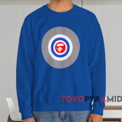 Bape A Bathing Ape Logo T-shirt 2 Bape A Bathing Ape Logo T shirt Blue Sweatshirt