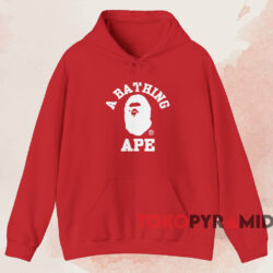 BAPE A Bathing Ape T-shirt 2 Bape A Bathing Ape T shirt Red Hoodie