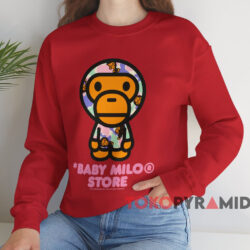 BAPE Baby Milo Store T-shirt 4 Bape Baby Milo Store T shirt Red Sweatshirt