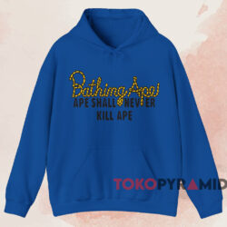 BAPE Bathing Ape Shall Never Kill Ape T-shirt 2 Bape Bathing Ape Shall Never Kill Ape T shirt Blue Hoodie