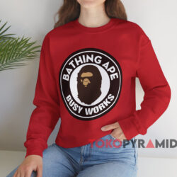 Bape Busy Works T-shirt 4 Bape Busy Works T shirt Red Sweatshirt