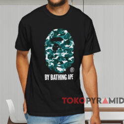 Bape By Bathing Ape Marble Camo T shirt Black T shirt