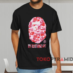 Bape By Bathing Ape Pink Camo T shirt Black Sweatshirt