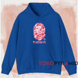 Bape By Bathing Ape Pink Camo T shirt Blue Hoodie