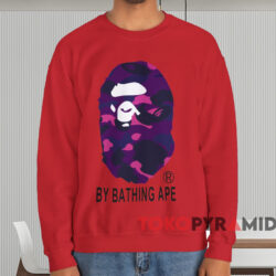 BAPE Color Camo By Bathing Ape T-shirt 3 Bape Color Camo By Bathing Ape T shirt Red Sweatshirt