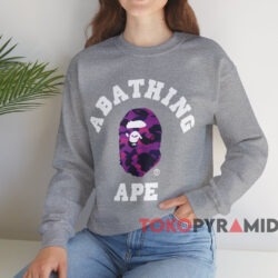 Bape Color Camo College Purple T-shirt 3 Bape Color Camo College Purple T shirt Grey Sweatshirt