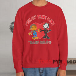 Bape Felix The Cat Baby Milo T-shirt 3 Bape Felix The Cat Baby Milo T shirt Red Sweatshirt