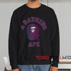 Bape Glitch Art College Shirt 3 Bape Glitch Art College Shirt Black Sweatshirt