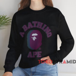 Bape Glitch Art College Shirt 4 Bape Glitch Art College Shirt Black Sweatshirt