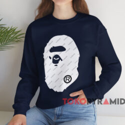 Bape Hexagram Big Ape Head T-shirt 3 Bape Hexagram Big Ape Head T shirt Navy Sweatshirt