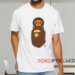 Bape Milo On Ape Head T shirt White T shirt