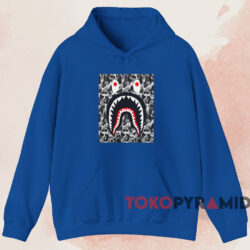 Bape Shark Camo T-shirt 2 Bape Shark Camo T shirt Blue Hoodie