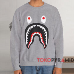 Bape Shark T-shirt 3 Bape Shark T shirt Grey Sweatshirt