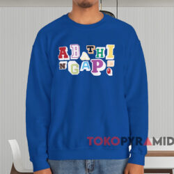 BAPE Varsity Font T-shirt 4 Bape Varsity Font T shirt Blue Sweatshirt