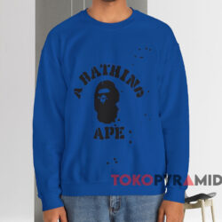 BAPE X Joshua Vides College T-shirt 4 Bape X Joshua Vides College T shirt Blue Sweatshirt