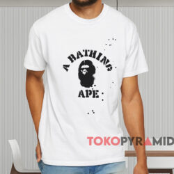 Bape X Joshua Vides College T shirt White T shirt