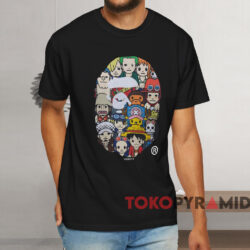 Bape X One Piece T shirt Black T shirt