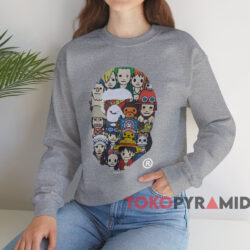 Bape X One Piece T shirt Grey Sweatshirt