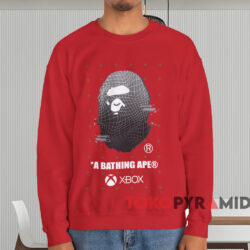 Bape X Xbox Ape Head Shirt Red Sweatshirt