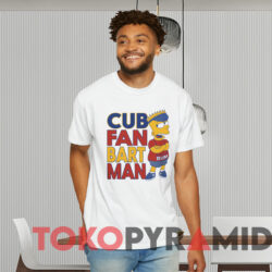 Bart Simpson Cub Fan Bart Man T shirt White T shirt