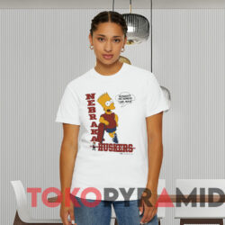 Bart Simpson Nebraka Huskers Are Numero Uno Man T shirt White T shirt