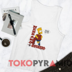Bart Simpson Nebraka Huskers Are Numero Uno Man T-shirt 4 Bart Simpson Nebraka Huskers Are Numero Uno Man T shirt White TankTop