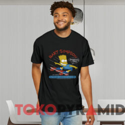 Bart Simpson Skateboard Champion Of The Universe T shirt Black T shirt