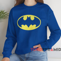 Batman Classic Logo T-Shirt 4 Batman Classic Logo T shirt Blue Sweatshirt