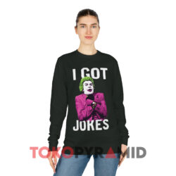 Batman Tv Show The Joker I Got Jokes Black Long sleeved